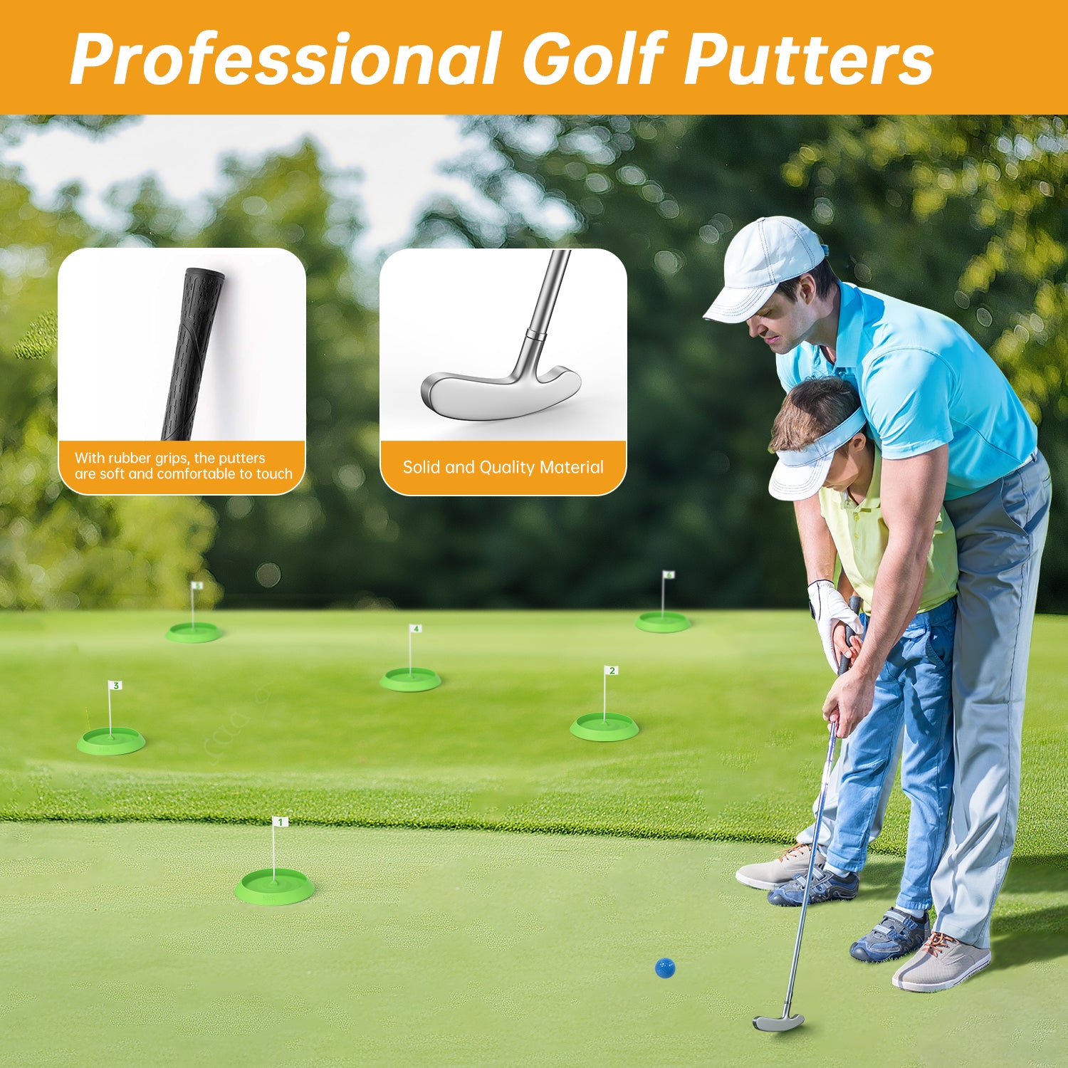 Mini Golf Game Set, Indoor Mini Golf Course for Adults Includes 9 Holes, 4 Balls, Dry-Erase Scorecard, and Golf Putter, Build Your Own Miniature Golf Course at Home Office Green Backyard Mini Golf Game Set, Indoor Mini Golf Course for Adults Includes 9 Holes, 4 Balls, Dry-Erase Scorecard, and Golf Putter, Build Your Own Miniature Golf Course at Home Office Green Backyard